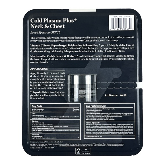 Perricone MD Cold Plasma Plus+ Neck & Chest Broad Spectrum SPF 25 1oz, AUTHENTIC - Picture 2 of 4